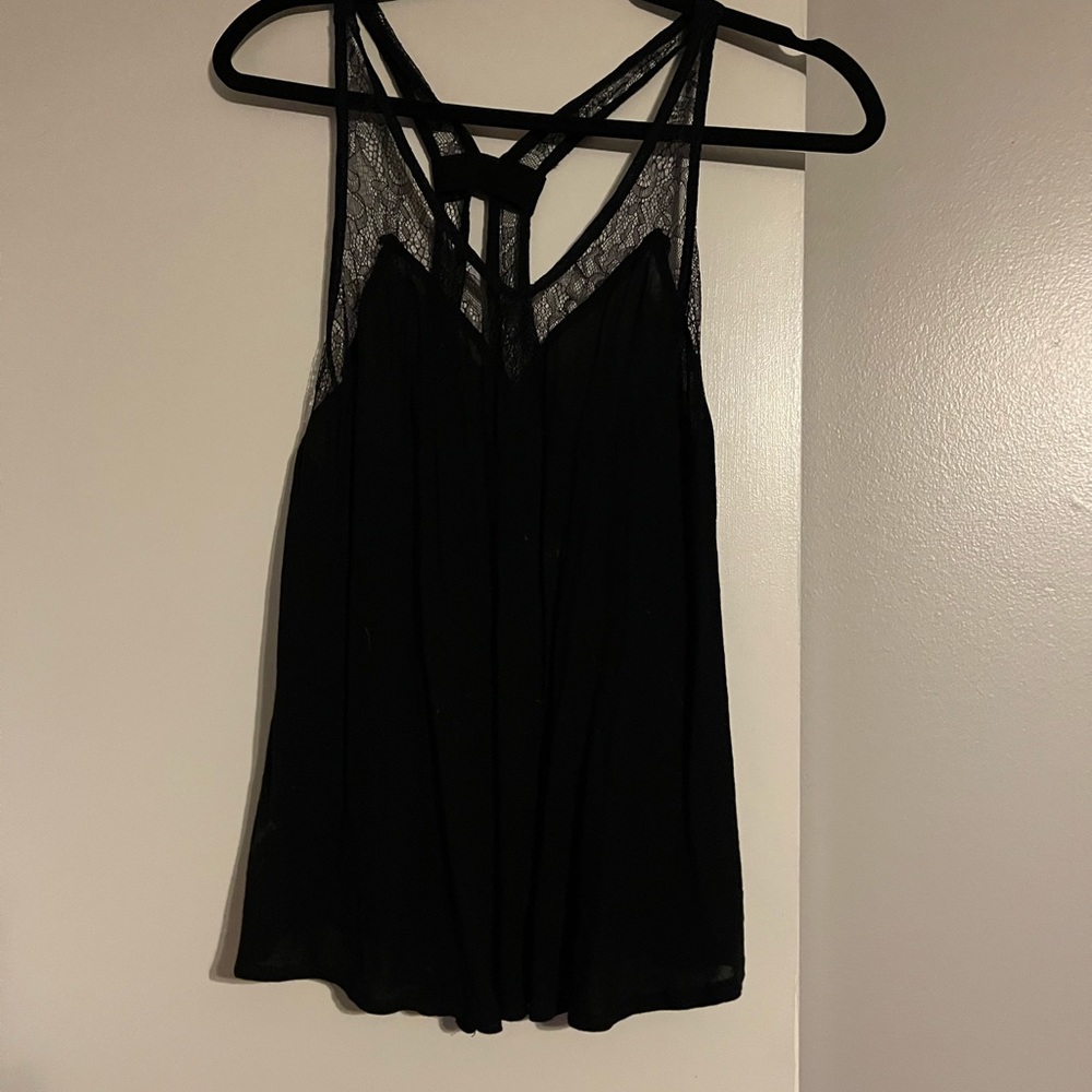 Black Lace Tank Top